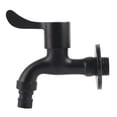 thumbnail image 1 of Grifo de cocina o baño de acero inoxidable negro montado en la pared para uso en lavadora, 1 of 8