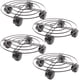 thumbnail image 1 of Cajas De Metal Para Plantas Con Ruedas, Paquete De 4 Soportes Para Plantas Con Ruedas Para Macetas De Interior Y Exterior, 30 Cm De Diámetro, 1 of 5