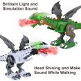 thumbnail image 2 of Walking Spray Dinosaur Robot Large Format Toy With Light Sound Mechanical Dinosaurs Model Toy For Children Boys heqiyong LED, 2 of 2