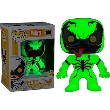 funko pop! marvel anti-venom vinyl bobble head [glow-in-the-dark]
