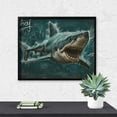 thumbnail image 5 of Diamond Art Kits for Adults, Abstract Geometric SharkDiamond Painting Kits for Beginners, Frameless Round 5D Full Drill Diamonds Art Pictures Gem Art Crafts Home Decor Gifts, 5 of 8