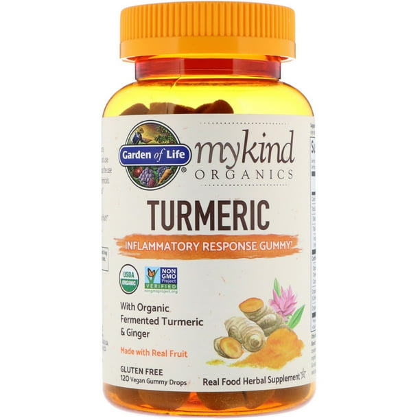 Garden of Life MyKind Organics, Turmeric, Inflammatory Response Gummy, 120 Vegan Gummy Drops