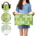 thumbnail image 4 of Rectangle Storage Basket with Handles Four Leaf Clover Collapsible Storage Bin Large Storage Bins Decorative for Clothes Toys Bedroom, 4 of 8