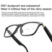 AI Smart Glasses for Men Women, Deepseek R1 & Gemini-2.5 AI Assistant, 164 Languages Support, Bluetooth 5.3, Music Playback, Hands-Free Calling, IP67 Waterproof, Physical Photochromic Lenses