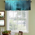 thumbnail image 4 of 2 Pack Valances for Windows, Ocean Shipwrecks Window Valances for Living Room/Bedroom/Bathroom, Coastal Nautical Dolphins Vintage Light Filtering Kitchen Curtain Valance Window Treatment 54"W x18" L, 4 of 9