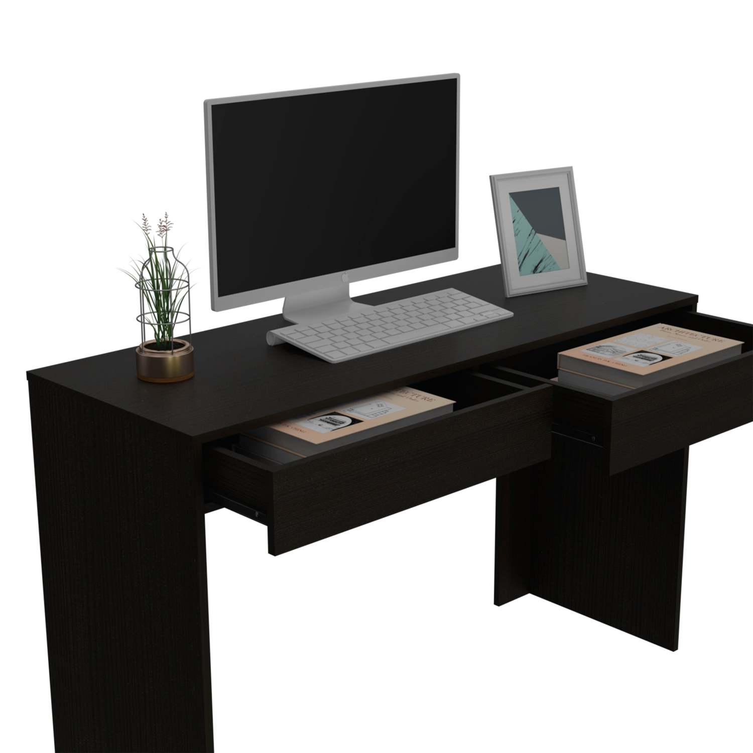 Tampa Writing Computer Desk, Two Drawers