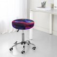 thumbnail image 6 of Bar Stool Covers Round, Cosmic Cat Psychedelic Journey Bar Stool Cushion Covers Seat Cushion With Elastic Bands, Chairs Covers For Kitchen Dining Room 12-14 Inch, 6 of 7