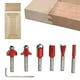 thumbnail image 5 of Herramienta de carpintero, 6 piezas, cortador de fresado, máquina de grabado, cortador de fresado, uso conveniente, 5 of 8