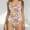 #169 Multicolor, variant on Felirenzacia Women's One Piece Swimsuit, Daisy Athletic Back Slimming Tummy Control Push Up Bathing Suit with Adjustable Strap,Black,L