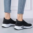 thumbnail image 3 of nsendm Female Fashion Sneakers Adult Sneaker Women Shoes Size 13 Casual Shoes Lace Fashion Shoes Ladies Up Women's Womens Walking Sneaker Black 6.5, 3 of 7