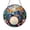 Acrylic 3.5 Inch, variant on Music Theme Blue Drum Set Stained Glass Style Window Hanging