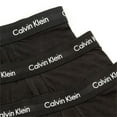 thumbnail image 4 of Calvin Klein Underwear Men XL Black Cotton Stretch Low Rise Trunks 3-Pack ERK504, 4 of 4
