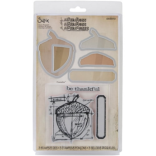 Sizzix Tim Holtz Big Top Framelits Die & Stamp Set – Circus-Themed Crafting Dies For Card Making