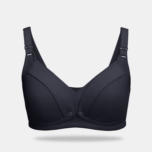 Ropa interior fina para embarazadas durante el embarazo Sujetador de lactancia cómodo y fruncido de talla grande para mujer