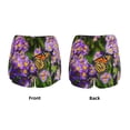 thumbnail image 3 of JUNZAN butterflies and Gardens Print Women's Athletic Gym Running Shorts with Phone Pockets - Workout Shorts-XX-Large, 3 of 7