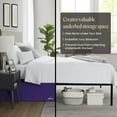 thumbnail image 3 of SGI Bedding 18 Inch Pleated Bed Skirt | Microfiber Bed Skirt | Fade Resistant, Wrinkle Free, Anti-static, Decorative, Extra Storage Space, Clutter-Free | King, Purple, 3 of 8