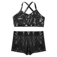 thumbnail image 3 of Alvivi Kids Girls Tankini Outfit Tank Top Bottoms Set Gym Workout Costume 5-14, 3 of 7