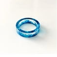 thumbnail image 3 of Anillos a juego de resina de cristal para hombres y mujeres, tinta Simple Original, Halo de hielo y llama, Punk exclusivo, joyería de tendencia para parejas, 2021, 3 of 3