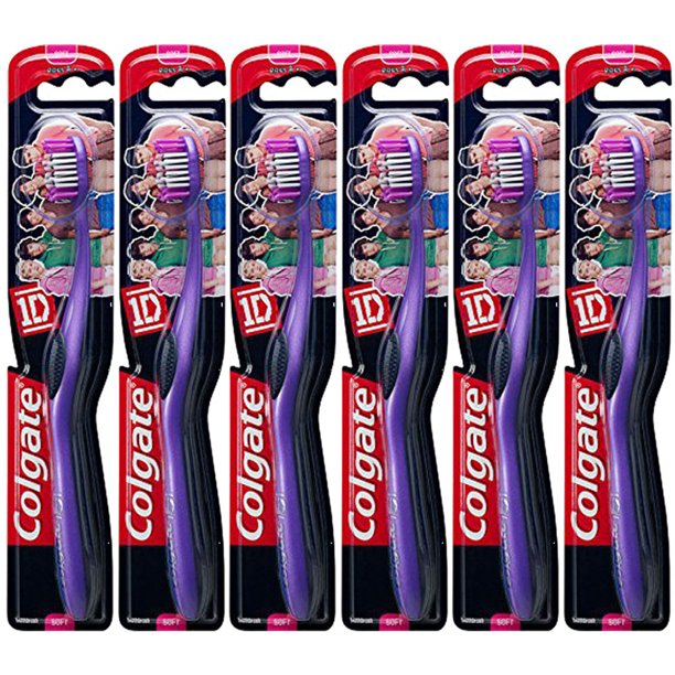 (6 Pack) Colgate 1d (One Direction) Maxfresh Soft Toothbrush Age 8
