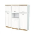 thumbnail image 4 of Inval GALLEY 3-Piece Pantry Set in White and Vienes Oak Engineered Wood, 4 of 8