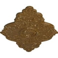 thumbnail image 3 of 67 1/8"W x 48 5/8"H x 1 7/8"P Piedmont Ceiling Medallion (Fits Canopies up to 6 1/2"), Hand-Painted Smokey Topaz Crackle, 3 of 5