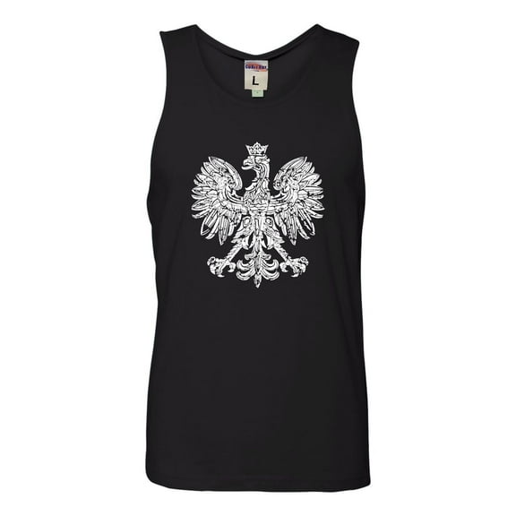 Adult Polska Eagle Polish Pride Poland Sleeveless Tank Top Cotton T-Shirt