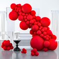 thumbnail image 1 of PartyWoo Ballons Rouges, 100 Pcs Différentes Tailles Lot de 36 Pouces, 18 Pouces, 12 Pouces, 10 Pouces, 5 Pouces pour Guirlande de Ballons, Anniversaire, Mariage, Décorations de Fête, 1 of 6