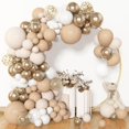 thumbnail image 1 of Kit de guirnaldas con forma de arco de globos Amandir White Sand 153 piezas, 1 of 7
