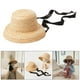 thumbnail image 3 of Sombrero de sol de viaje para niños de moda con aleros ajustables para viajes infantiles Lazo negro, 3 of 9