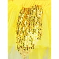 thumbnail image 6 of CHICTRY Little Girls Jazz Dance Performance Outfit Sequins Crop Top with Tutu Skirt Set, 6 of 7