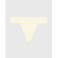 thumbnail image 4 of Thong Panty With Lace Trim in Lemon Icing, 4 of 5
