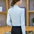 thumbnail image 3 of Long Sleeve Blouse Women Shirt Office Lady Business Button Up Solid Work Tops, 3 of 9