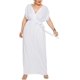 thumbnail image 4 of Vestido De Fiesta Mujer Mujer Cuello En V Color Casual Vestidos De Noche De Verano, 4 of 5