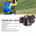 thumbnail image 4 of Ball Head, Metal Top 1/4 Inch Male Thread Hole 1/4 Hot Shoe 360 Degree Rotating Panoramic Camera Mount Ball Head  For Lightstand For DSLR Camera, 4 of 8