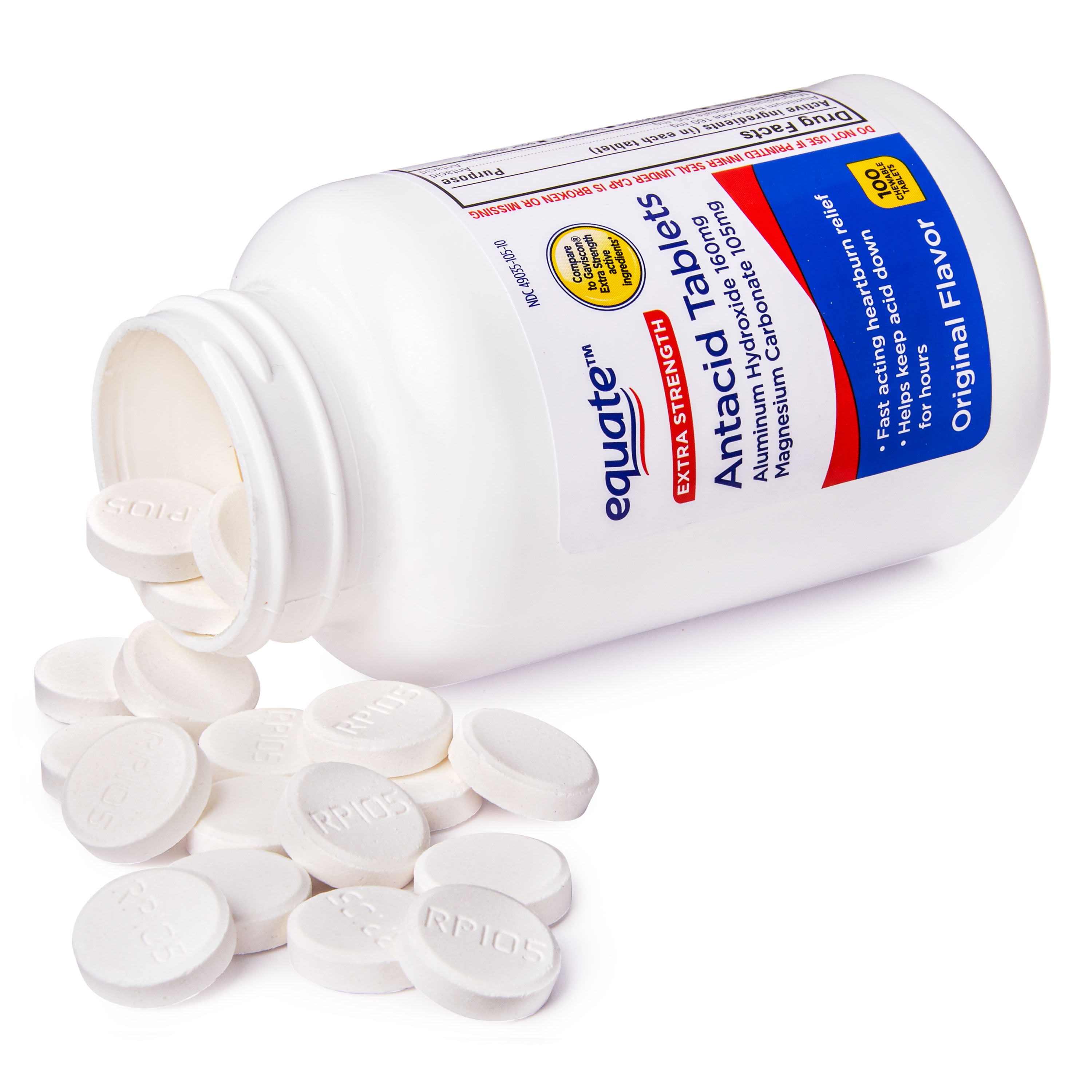 Buy Equate Extra Strength Antacid, Upset Stomach, Chewable Tablets