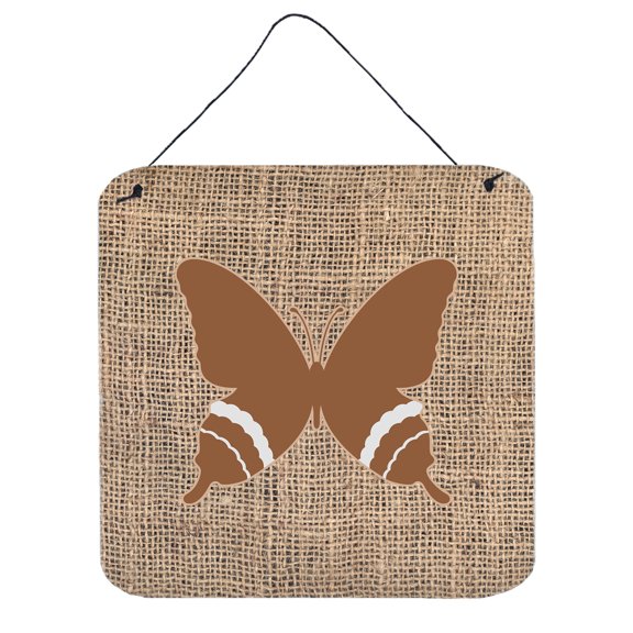 Butterfly Burlap and Brown BB1034 Wall or Door Hanging Prints
