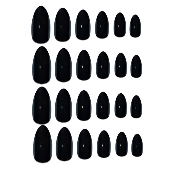 Seitruly 24 Pieces False Nails Press-on Stick-on Wearable Full DIY Nail Manicure Art Tips Cover Tools Sticker Supplies Tips Fingernails Type3 NO3 Seitruly CE012394-00