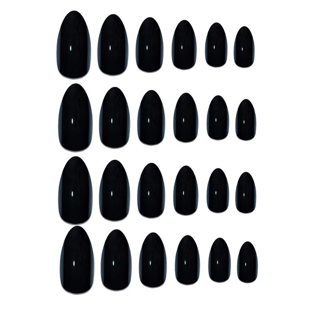 fastboy 24 Pieces False Nails Press-on Stick-on Tips Fingernails Sticker Wearable Full Cover Nail Tips DIY Manicure Tools Art Supplies