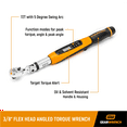 thumbnail image 3 of GearWrench 85078 - 3/8" Drive SAE 10-100 ft-lb Flex Head Digital Torque Wrench, 3 of 10