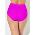thumbnail image 2 of Swimsuits for All Women's Shirred High Waist Tummy Control Swim Brief, 2 of 4