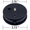 thumbnail image 3 of 2 Pack Solar Lights Replacement Top for Lanterns, Waterproof Round Solar Lanterns Replacement Accessories(3.15 Inch), 3 of 5
