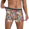 thumbnail image 2 of Kdxio Men's Boxer Briefs with Tropical Fruit Print - Comfortable and Breathable Underwear for Everyday Wear, 2 of 7