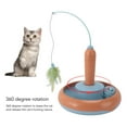 thumbnail image 3 of Cat Feather Toy, Rotating Cat Teaser Battery Powered  For Home Orange And Blue,Yellow And Green, 3 of 8