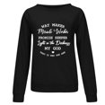 thumbnail image 4 of FNFYFH Sweatshirts for Women Loose Fit Letter Printed Pullover Causal Long Sleeve Crewneck Tunic Workout Sweatshirt Ladies 2025 Tops Black XXL, 4 of 5