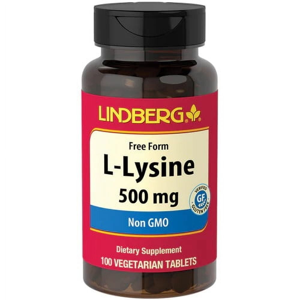 L-Lysine 500mg | 100 Vegetarian Tablets | by Lindberg