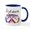 White/Navy Inside, variant on CafePress - All About The Shoes Mug - 11 oz Ceramic Mug - Novelty Coffee Tea Cup