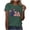 A30 Green, variant on Mifsaly Independence Day Shirt Women Crewneck Short Sleeve Tops Summer Casual Usa Patriotic Graphic Cotton T Shirts Lightweight Breathable Daily Wear Fashion Tees L