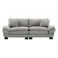 thumbnail image 6 of SOULART 84" Cloud Couch, LIGHT GRAY Sectional Sofa, Loveseat for Small Spaces with Pillows, 6 of 11
