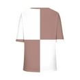 thumbnail image 4 of Women's Tops Under $10 Free Shipping Fashion Casual Printed Short-Sleeved V-Neck T-Shirt Yop, 4 of 5