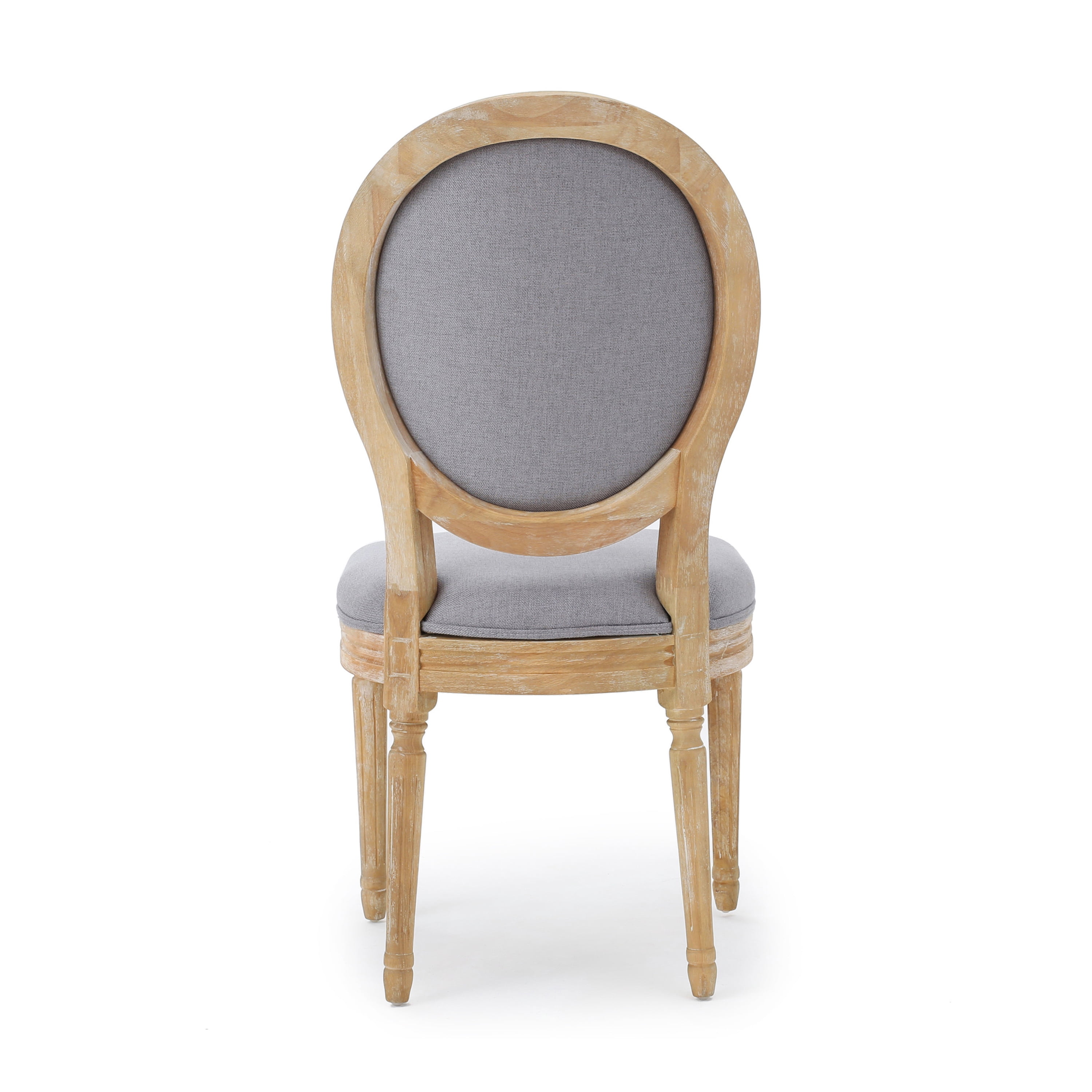 Noble House Phinnaeus Indoor French Fabric Dining Chairs, Set of 2, Natural